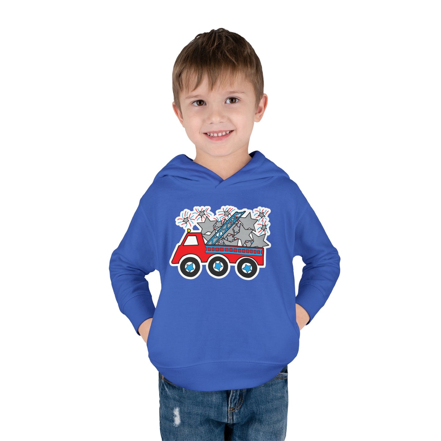 Independence Day Fire Truck Hoodie - Toddler