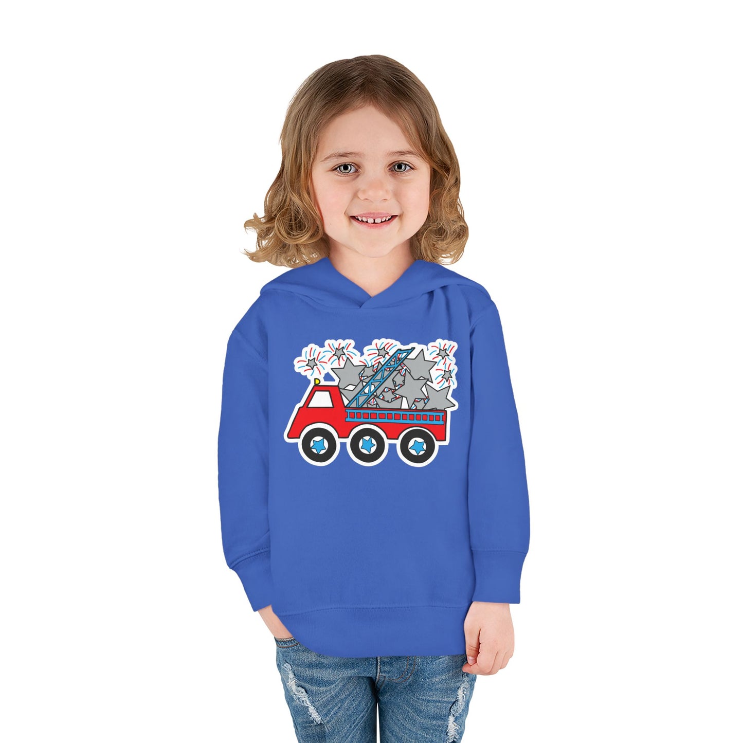 Independence Day Fire Truck Hoodie - Toddler