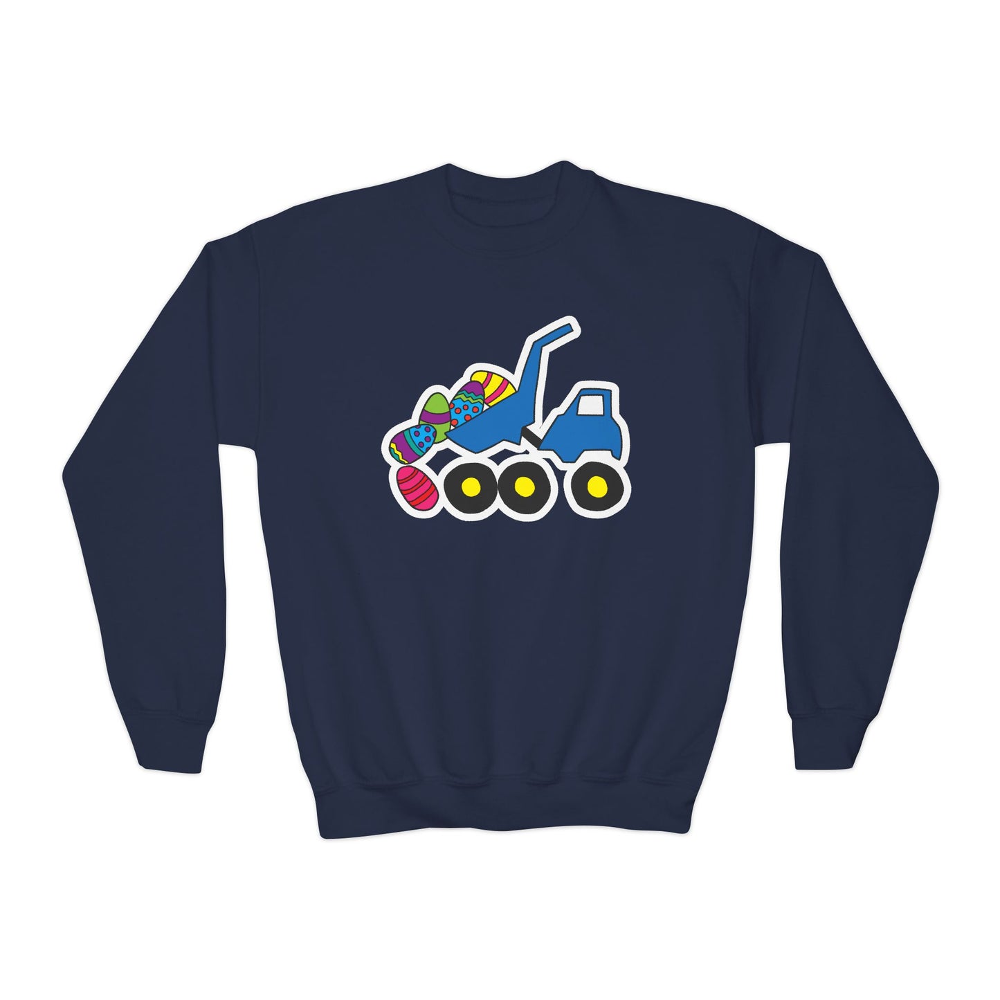 Easter Dump Truck Crewneck Sweatshirt - Youth