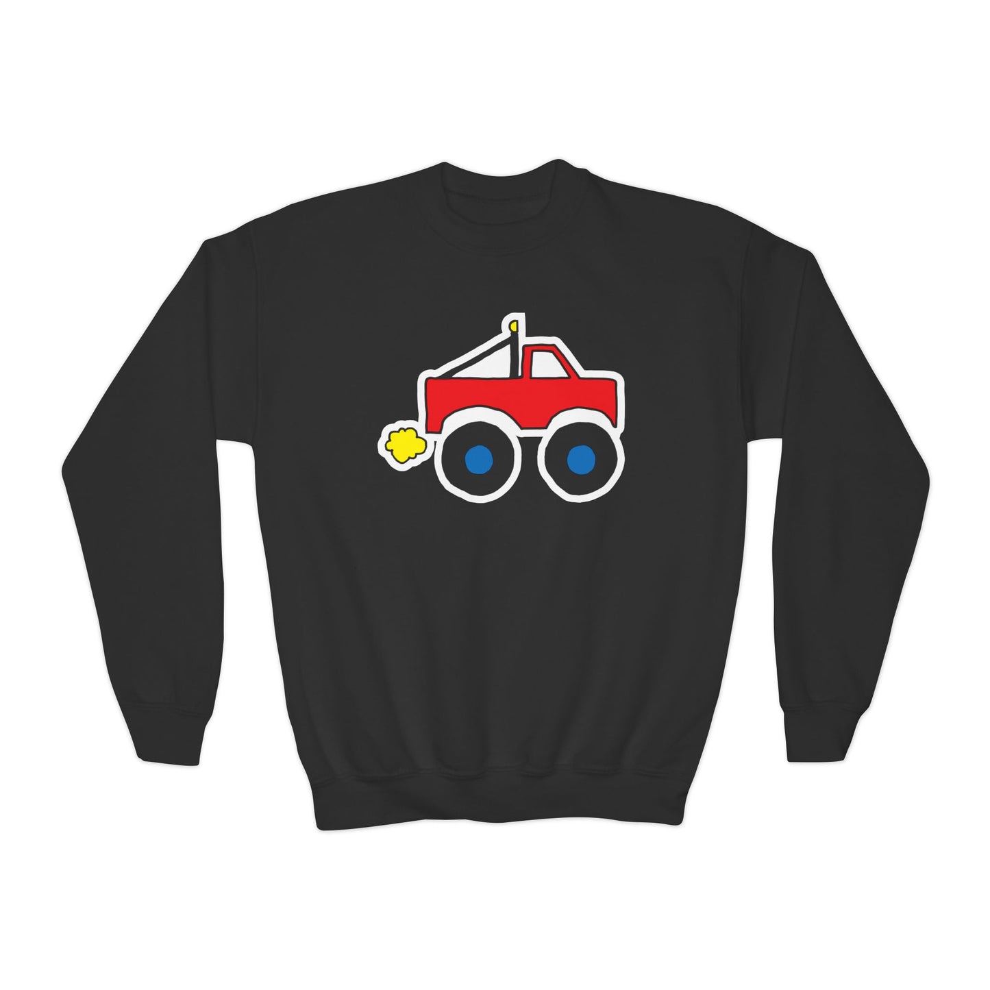 Monster Truck Crewneck Sweatshirt - Youth