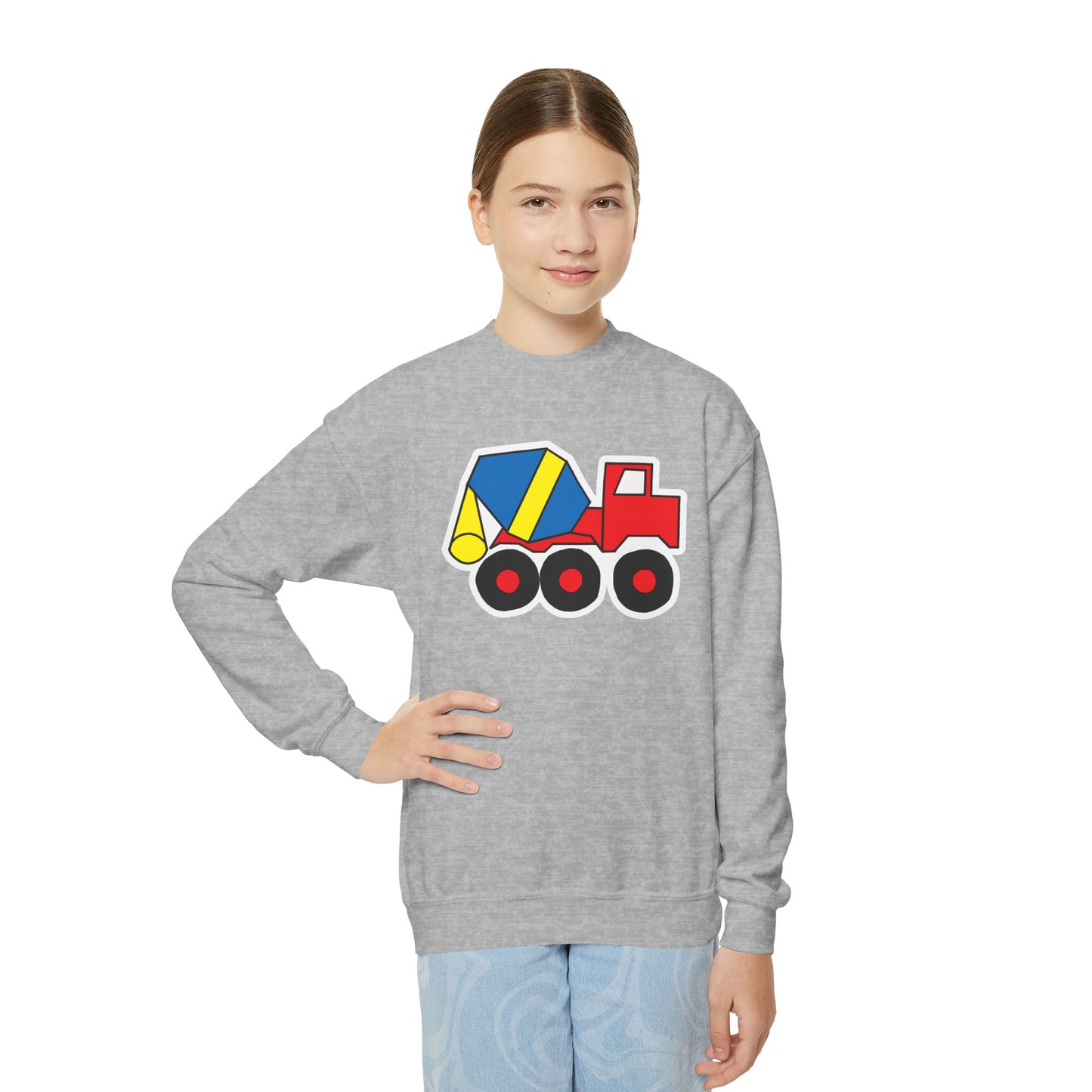 Cement Truck Crewneck Sweatshirt - Youth