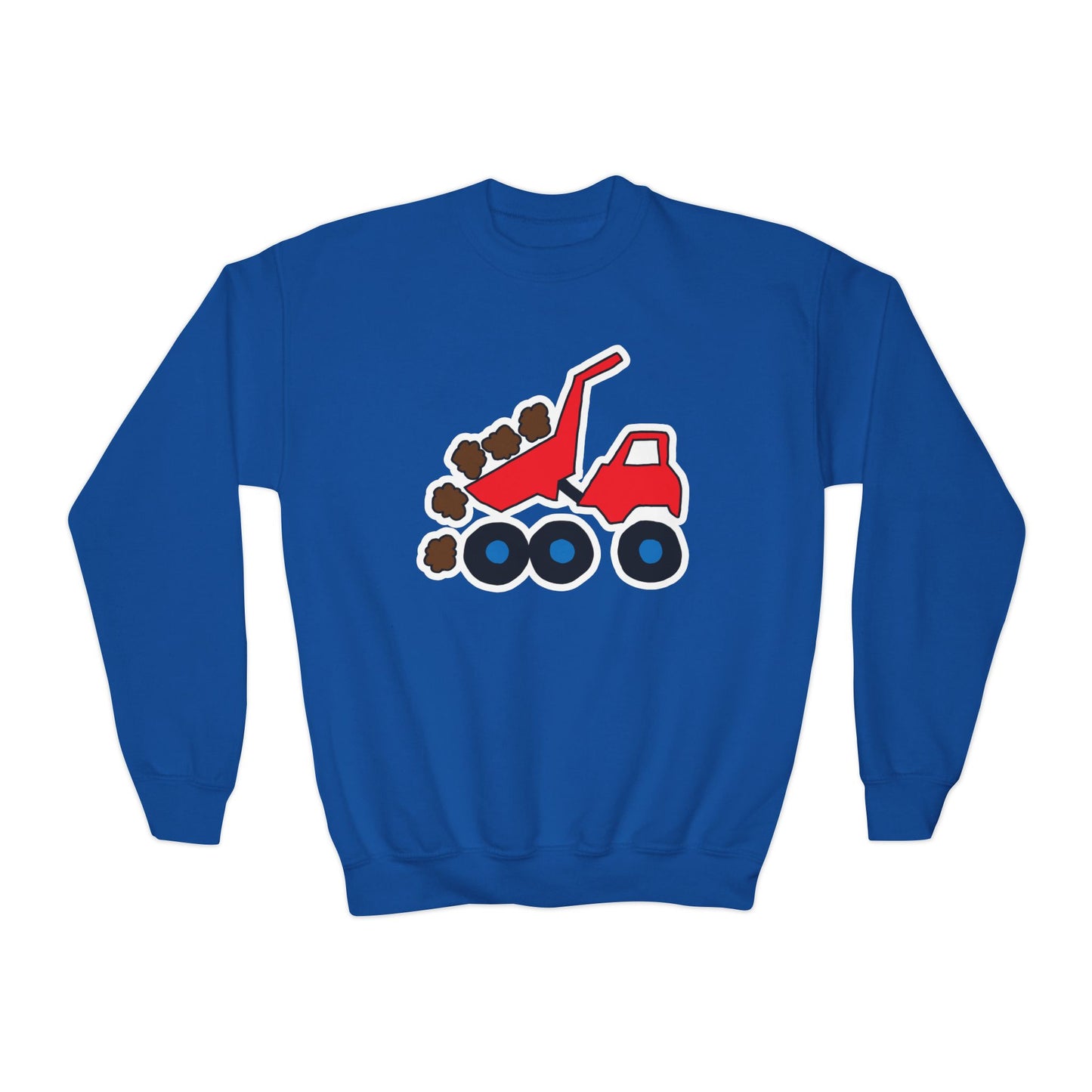 Dump Truck Crewneck Sweatshirt - Youth