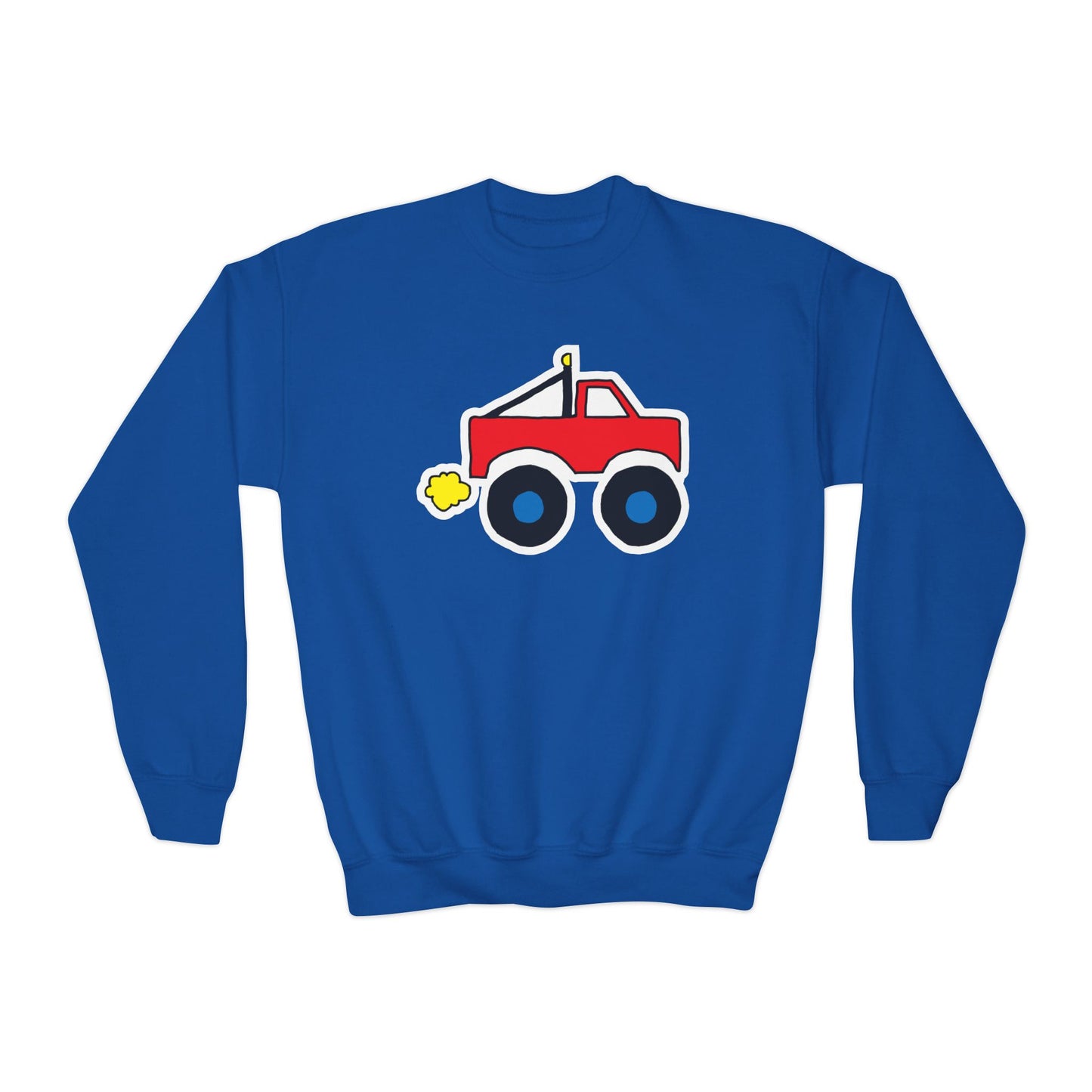 Monster Truck Crewneck Sweatshirt - Youth