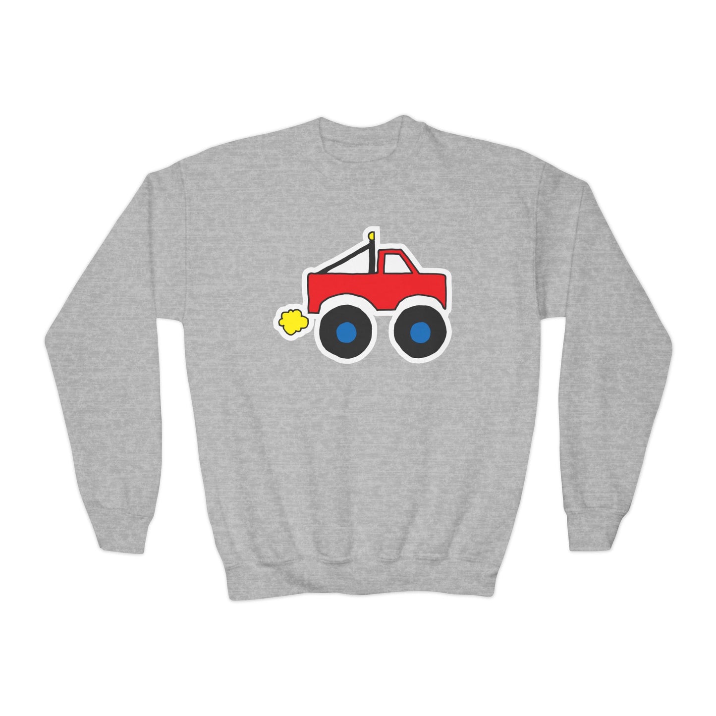 Monster Truck Crewneck Sweatshirt - Youth