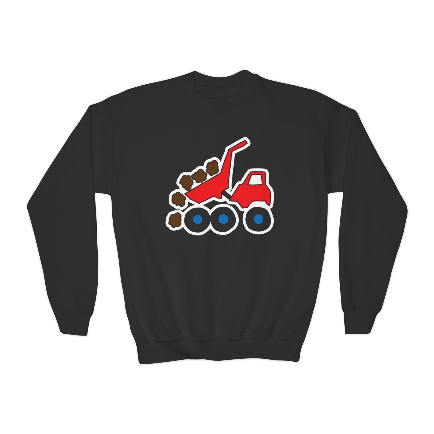 Dump Truck Crewneck Sweatshirt - Youth