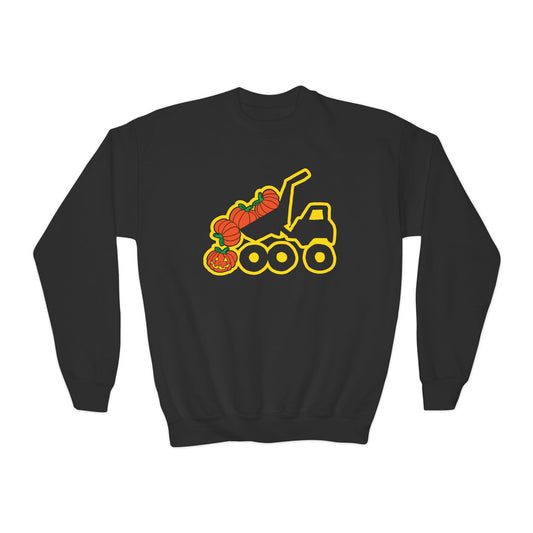 Halloween Dump Truck Crewneck Sweatshirt - Youth