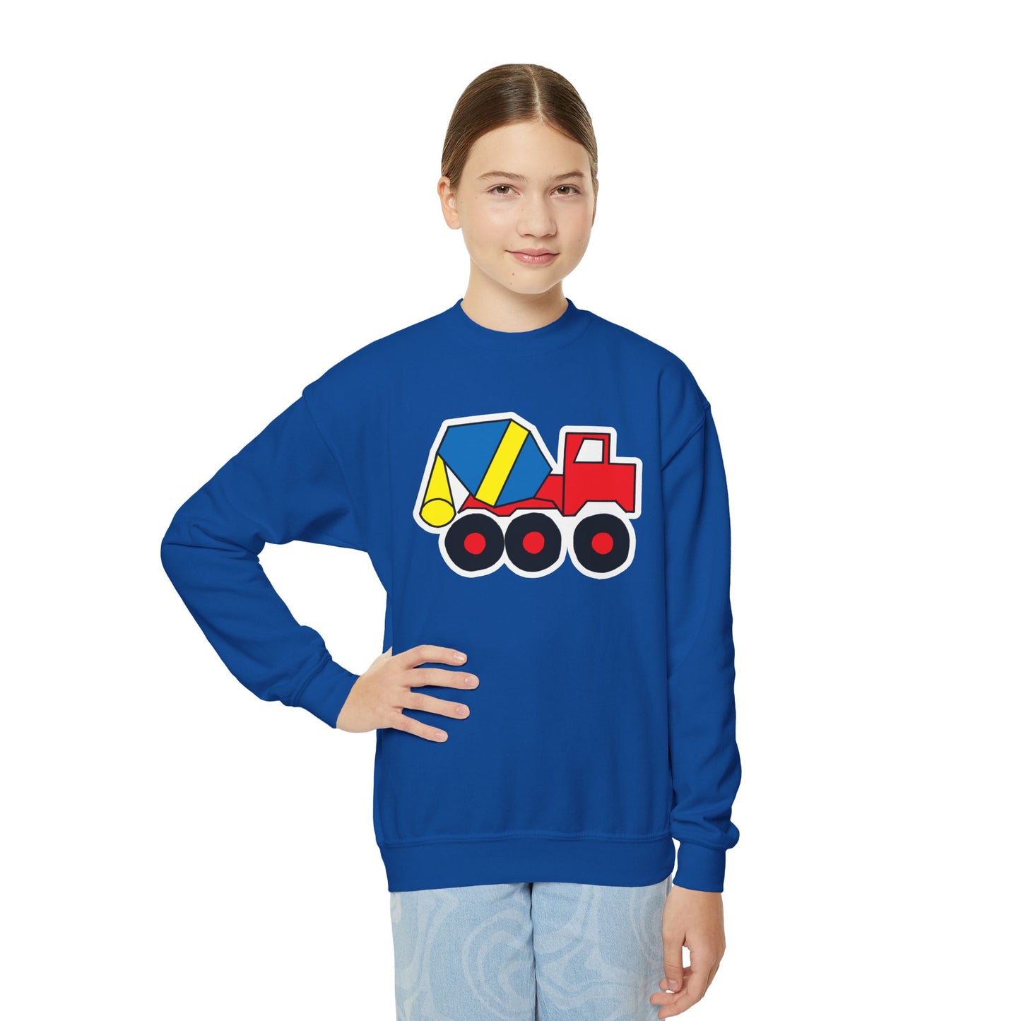 Cement Truck Crewneck Sweatshirt - Youth