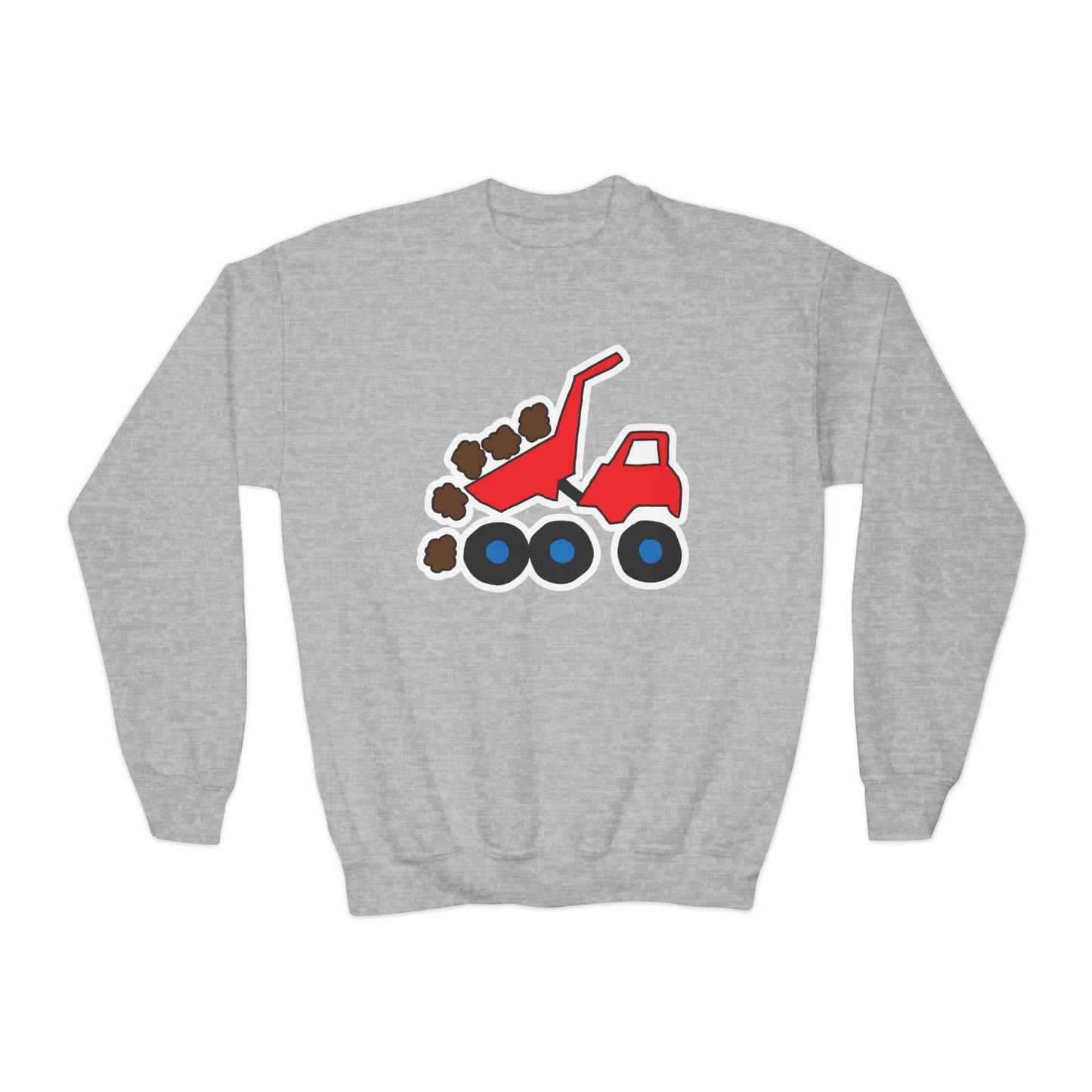 Dump Truck Crewneck Sweatshirt - Youth