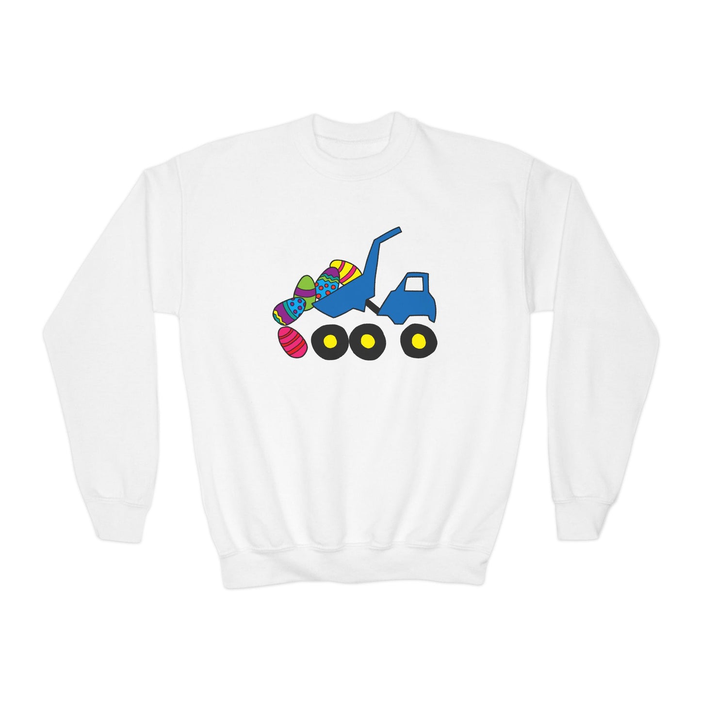 Easter Dump Truck Crewneck Sweatshirt - Youth