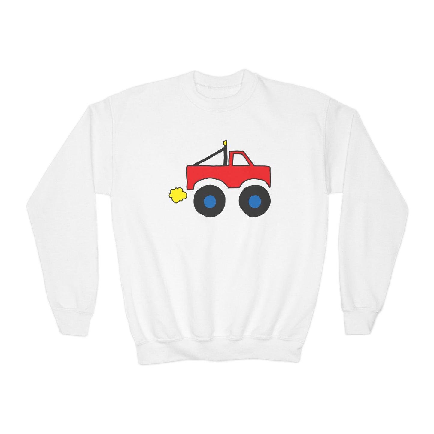 Monster Truck Crewneck Sweatshirt - Youth