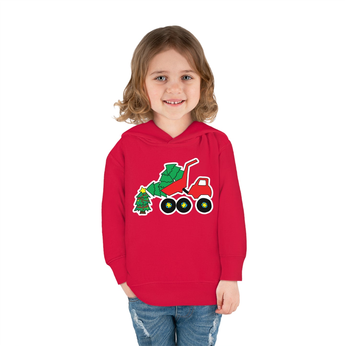 Christmas Dump Truck Hoodie - Toddler