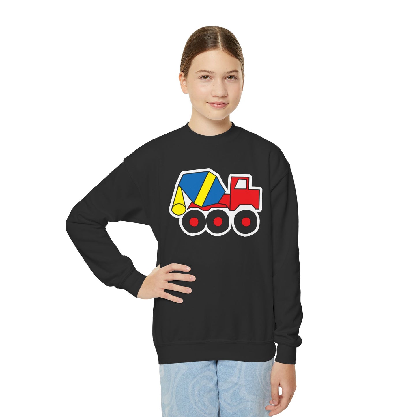 Cement Truck Crewneck Sweatshirt - Youth