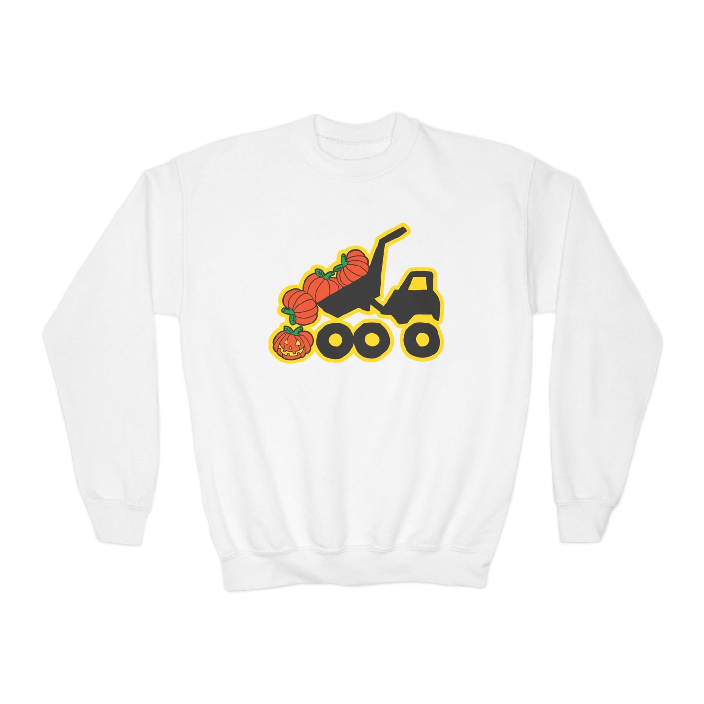 Halloween Dump Truck Crewneck Sweatshirt - Youth